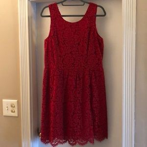 NWT red lace dress